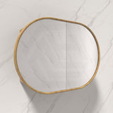 Rosy 750/900/1200/1500mm Oval Wall Hung Plywood Shaving Cabinet Variant Colour Available
