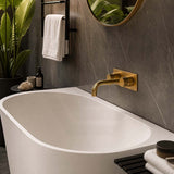 Venus Back to Wall Bathtub with Overflow Acrylic 1300/1400/1500/1700mm - Matt/Gloss White