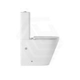 630x360x840mm Gloss White Tornado Rimless Dual Flush Back to Wall Toilet Suite