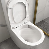 630x360x840mm Gloss White Tornado Rimless Dual Flush Back to Wall Toilet Suite