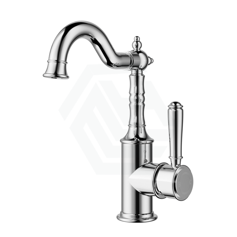Ikon Clasico Solid Brass Chrome Basin Mixer For Vanity And Sink Short Mixers