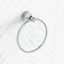 Ikon Clasico Round Wall Mounted Towel Ring Chrome