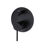Ikon Hali Pin Lever Brass Matt Black Bath/Shower Wall Mixer With Diverter Mixers