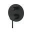 Ikon Hali Pin Lever Brass Matt Black Bath/Shower Wall Mixer With Diverter Mixers 