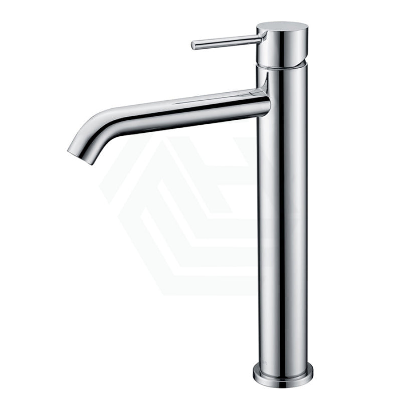 Ikon Hali Pin Lever Solid Brass Chrome Tall Basin Mixer Tap For Vanity And Sink Mixers