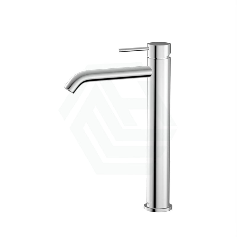 Ikon Hali Pin Lever Solid Brass Chrome Tall Basin Mixer Tap For Vanity And Sink Mixers