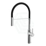 IKON Hali Chrome Black Brass Kitchen Mixer Tap