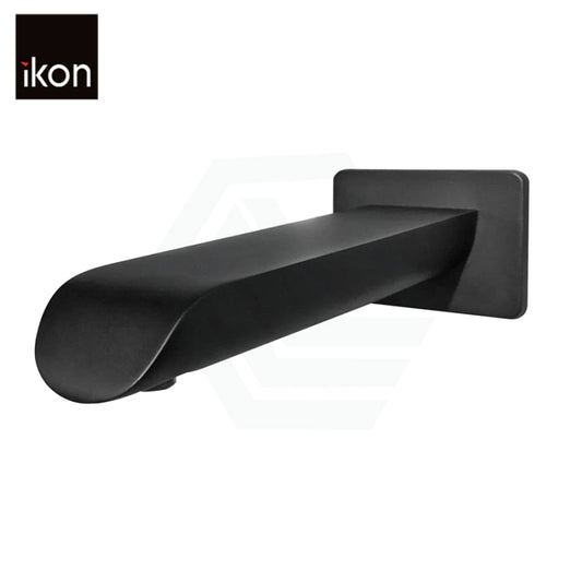 IKON Kara Brass Wall Mounted Bath Spout Black
