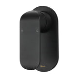 Ikon Kara Solid Brass Matt Black Wall Mixer