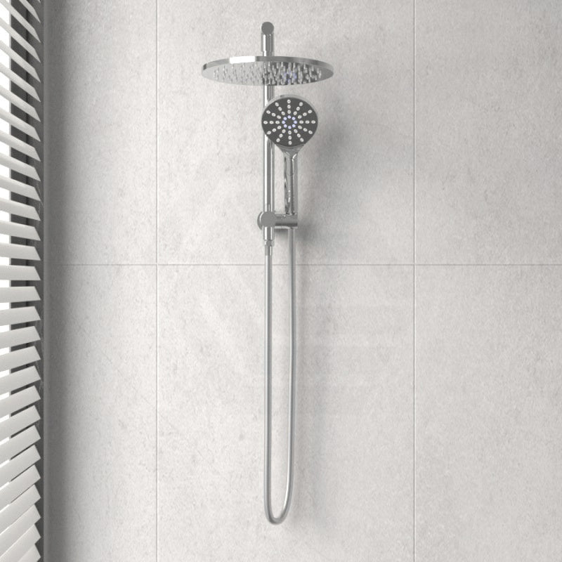 Ikon Regal Mini Combo Twin Shower Set In Round Chrome Surface Showers