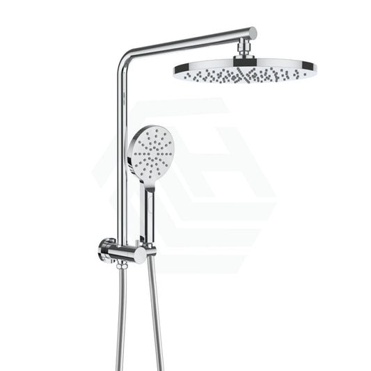 Ikon Regal Mini Combo Twin Shower Set In Round Chrome Surface Showers