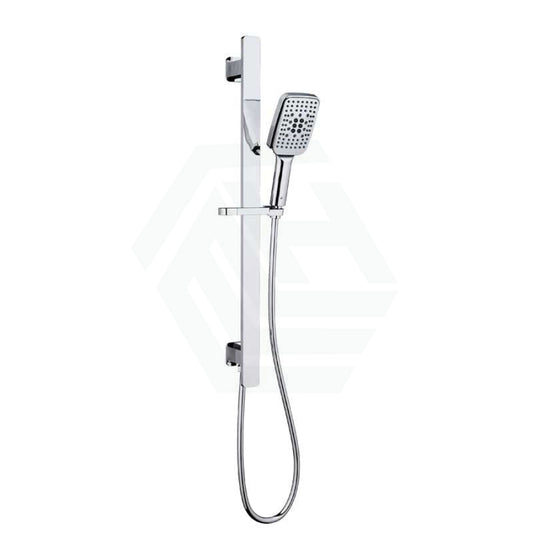 Ikon Seto Chrome Shower Handheld On Rail With Integrated Water Inlet