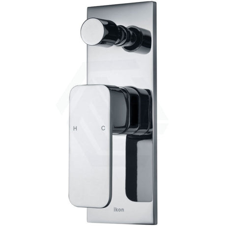 Ikon Seto Solid Brass Chrome Bath/Shower Wall Mixer With Diverter Multi-Colour Mixers 