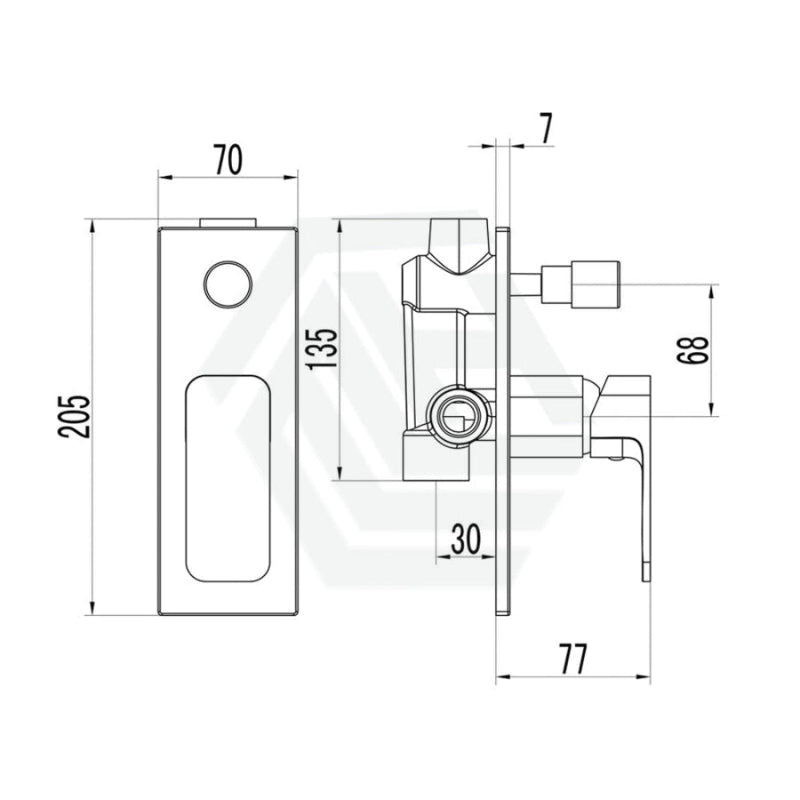 Seto Solid Brass White & Chrome Bath/shower Wall Mixer With Diverter Bathroom Products