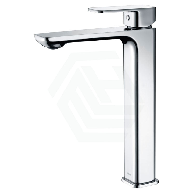 Ikon Seto Solid Brass Chrome Tall Basin Mixer Tap For Vanity And Sink Mixers