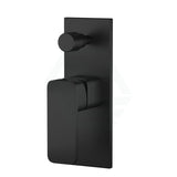 Ikon Seto Solid Brass Matt Black Bath/Shower Wall Mixer With Diverter Mixers 