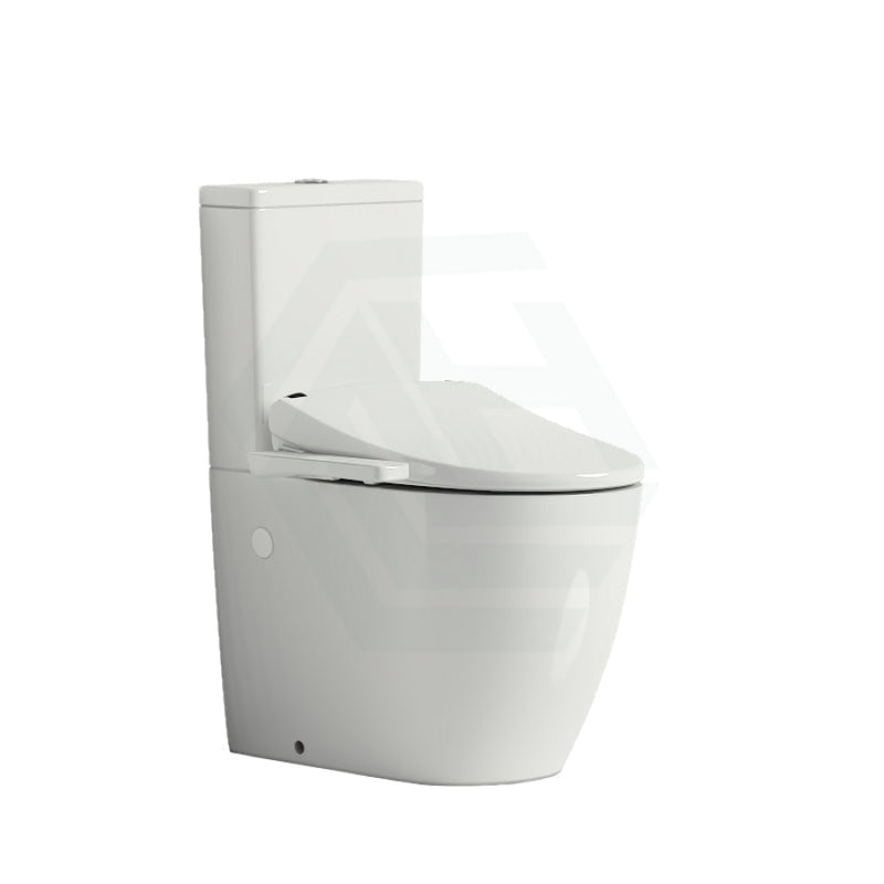 Intelligent Electric Toilet Cover Seat With Rimless Back To Wall Suite Instant Heating And Auto