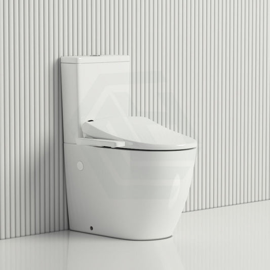 Intelligent Electric Toilet Cover Seat With Rimless Back To Wall Suite Instant Heating And Auto