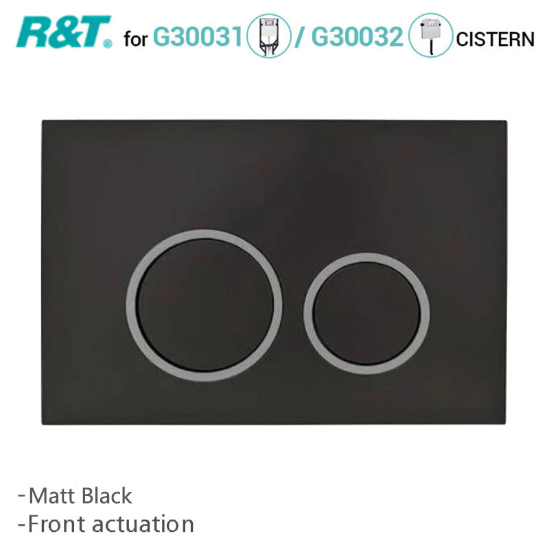 R&T Round Toilet Button for In-wall Concealed Cistern Variant Colours Available
