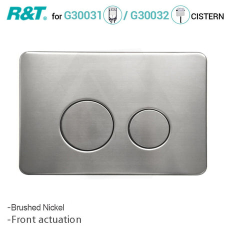 R&T Round Toilet Button for In-wall Concealed Cistern Variant Colours Available