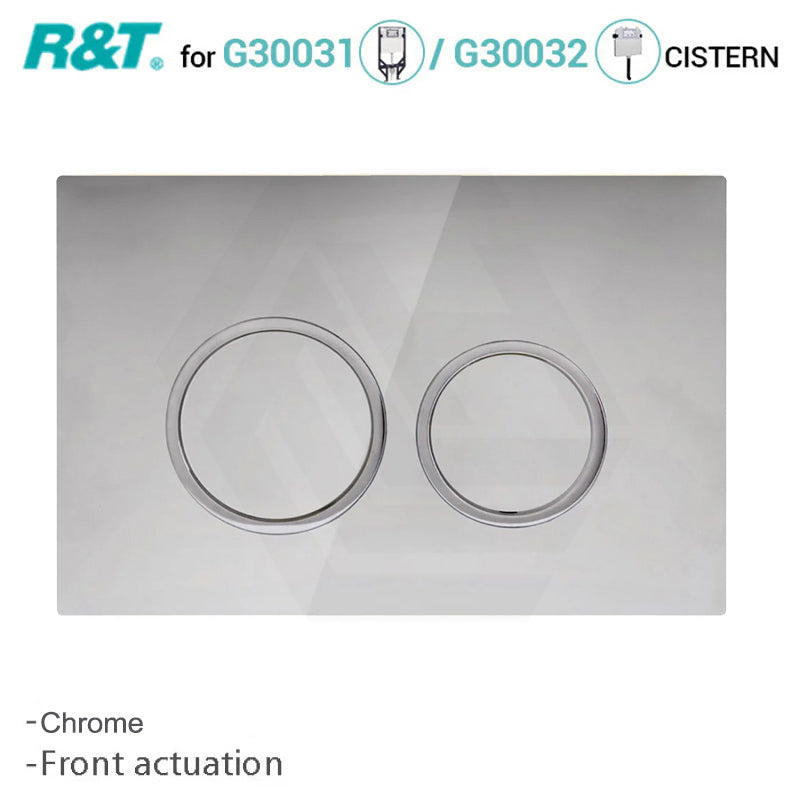 R&T Round Toilet Button for In-wall Concealed Cistern Variant Colours Available