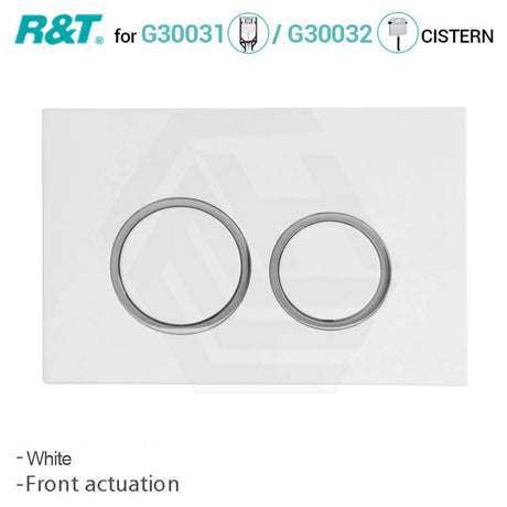 R&T Round Toilet Button for In-wall Concealed Cistern Variant Colours Available
