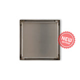 120mm Joemo KANO Square Silver Tile Insert Floor Waste Drain and 90mm Outlet Stainless Steel 304