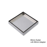 120mm Joemo KANO Square Tile Insert Floor Waste Drain 80/90mm Outlet Stainless Steel 316 Variant Colour Available