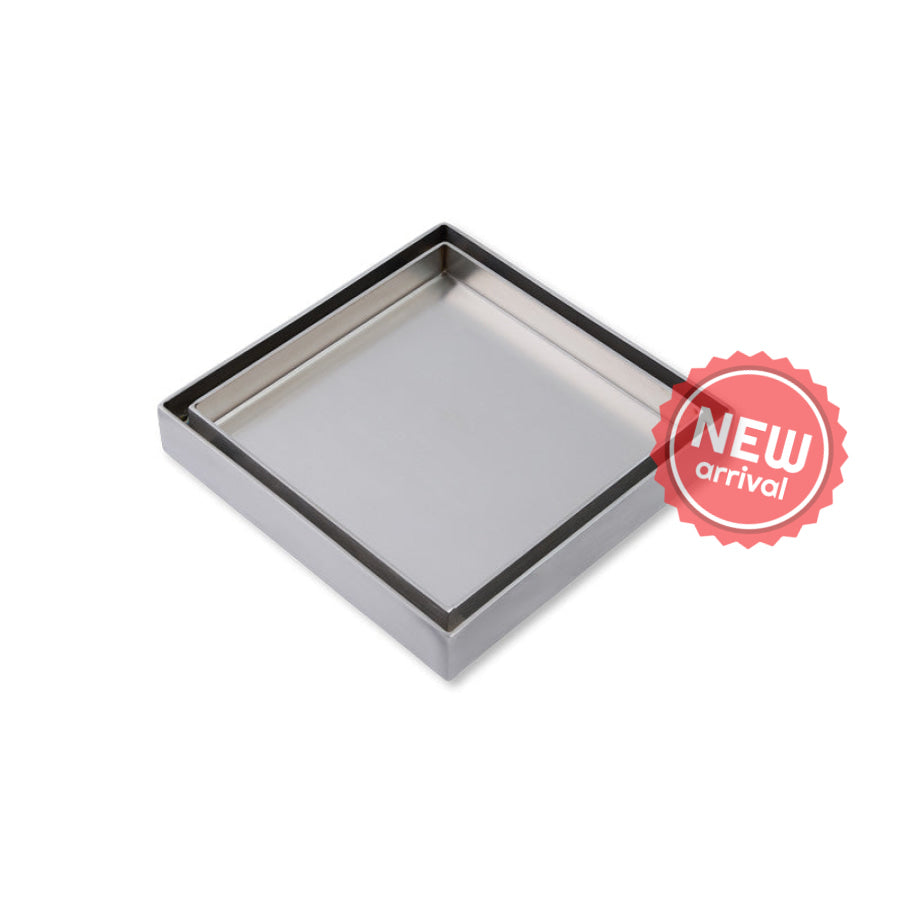 120mm Joemo KANO Square Tile Insert Floor Waste Drain 80/90mm Outlet Stainless Steel 316 Variant Colour Available