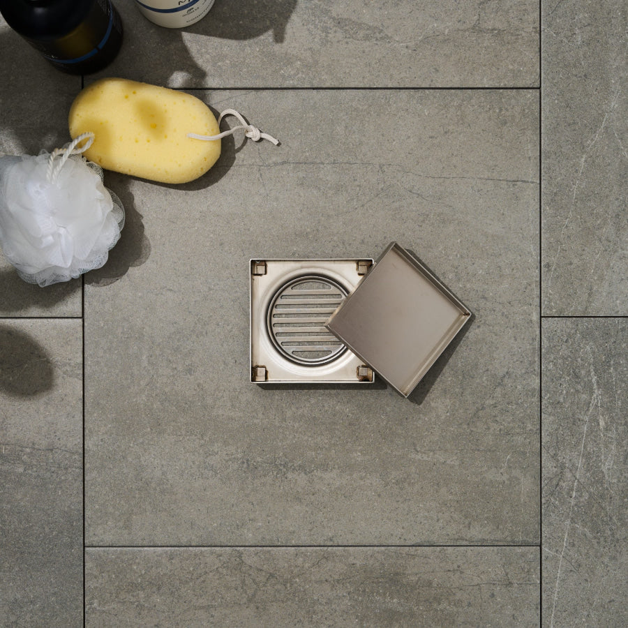 120mm Joemo KANO Square Tile Insert Floor Waste Drain 80/90mm Outlet Stainless Steel 316 Variant Colour Available