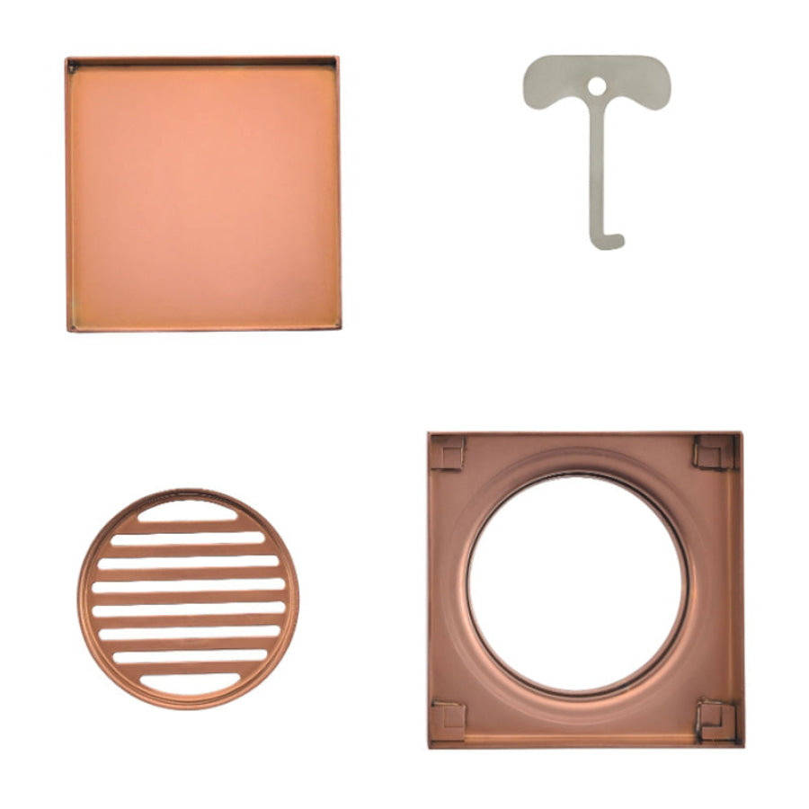 120mm Joemo KANO Square Tile Insert Floor Waste Drain 80/90mm Outlet Stainless Steel 316 Variant Colour Available