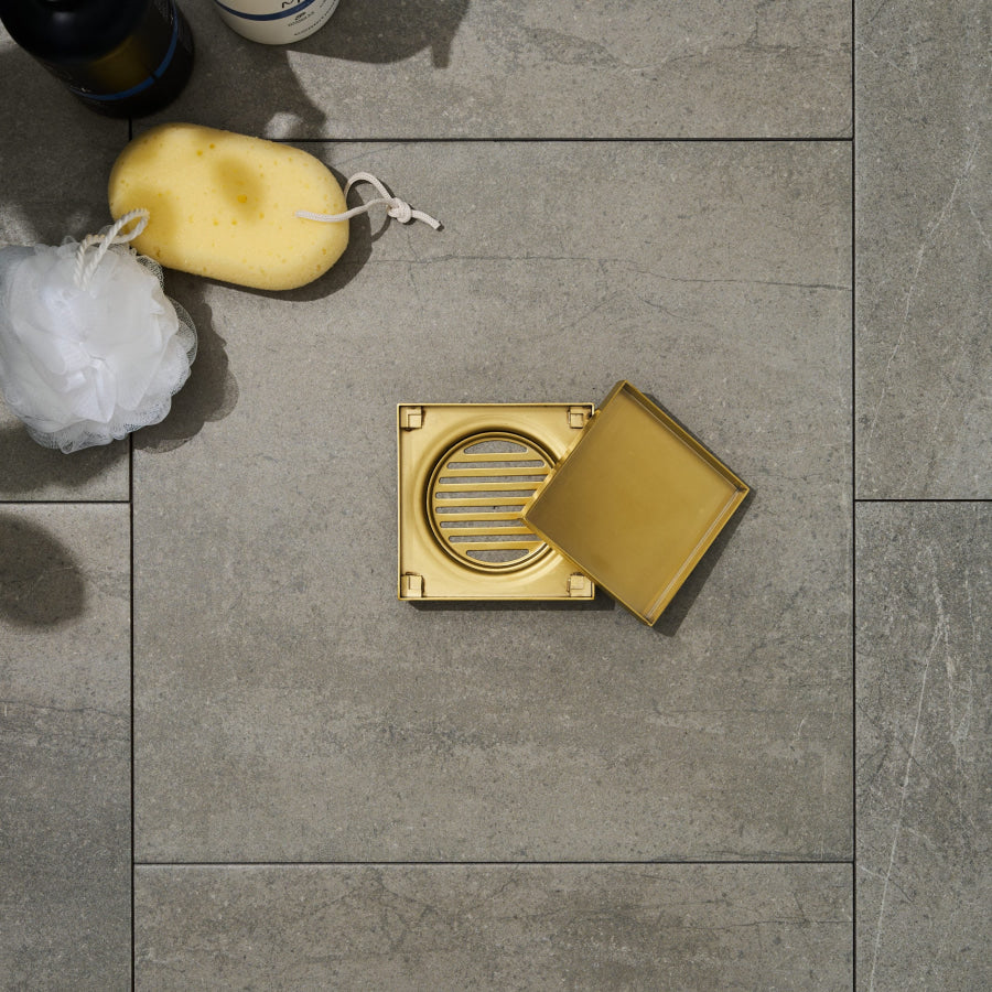 120mm Joemo KANO Square Tile Insert Floor Waste Drain 80/90mm Outlet Stainless Steel 316 Variant Colour Available