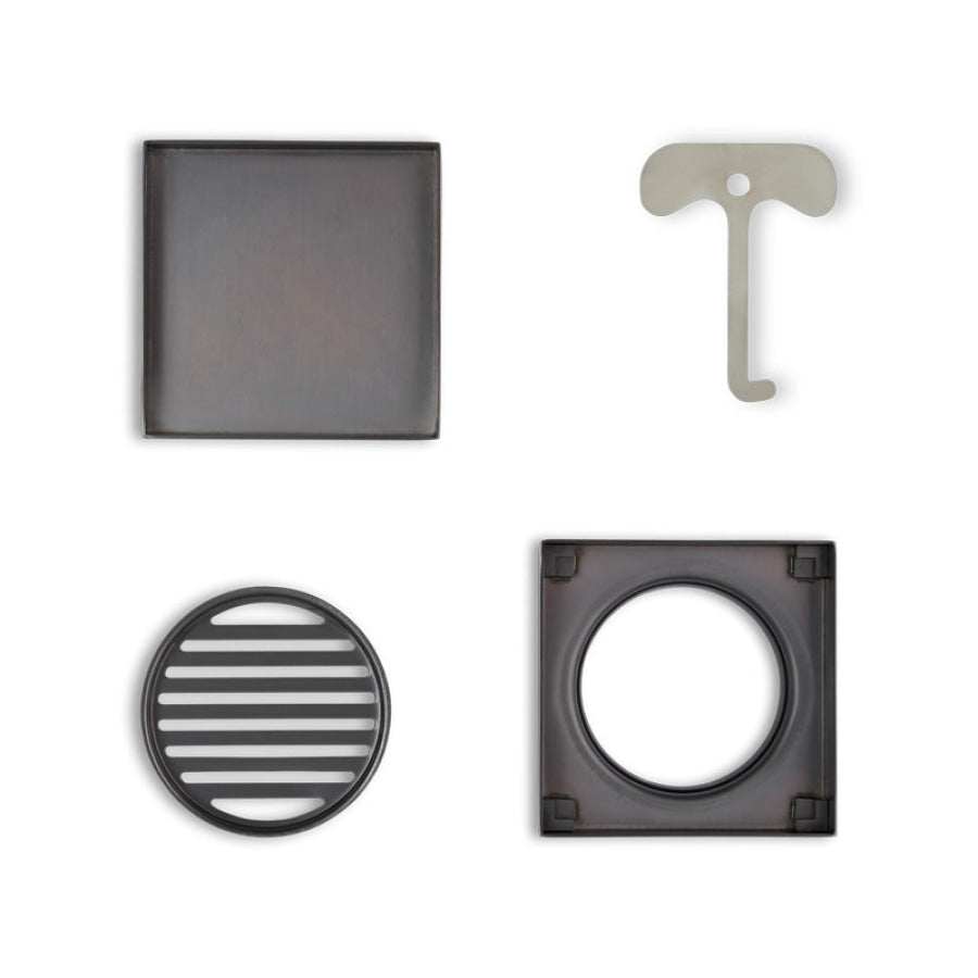 120mm Joemo KANO Square Tile Insert Floor Waste Drain 80/90mm Outlet Stainless Steel 316 Variant Colour Available