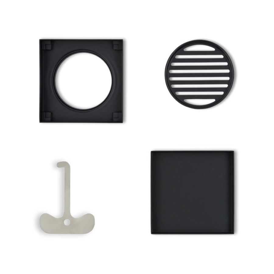 120mm Joemo KANO Square Tile Insert Floor Waste Drain 80/90mm Outlet Stainless Steel 316 Variant Colour Available