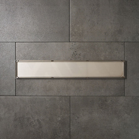 Joemo MICA 600-1200mm Stainless Steel 316 Tile Insert Linear Drain Indoor/Outdoor