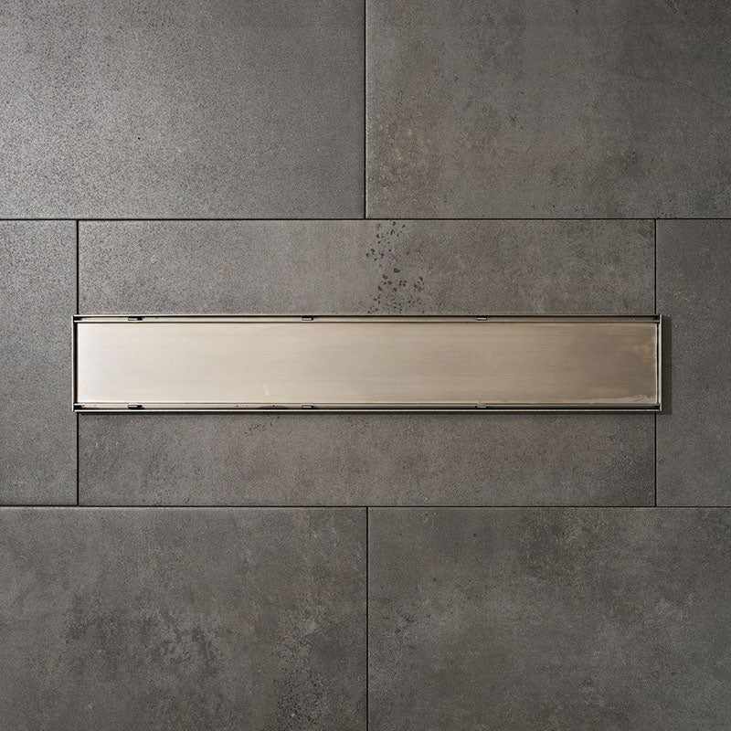 Joemo MICA 100-3000mm Stainless Steel 316 Custom Cut Tile Insert Channel Drain