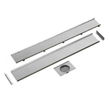 Joemo MICA 100-3000mm Stainless Steel 316 Custom Cut Tile Insert Channel Drain Variant Colour Available