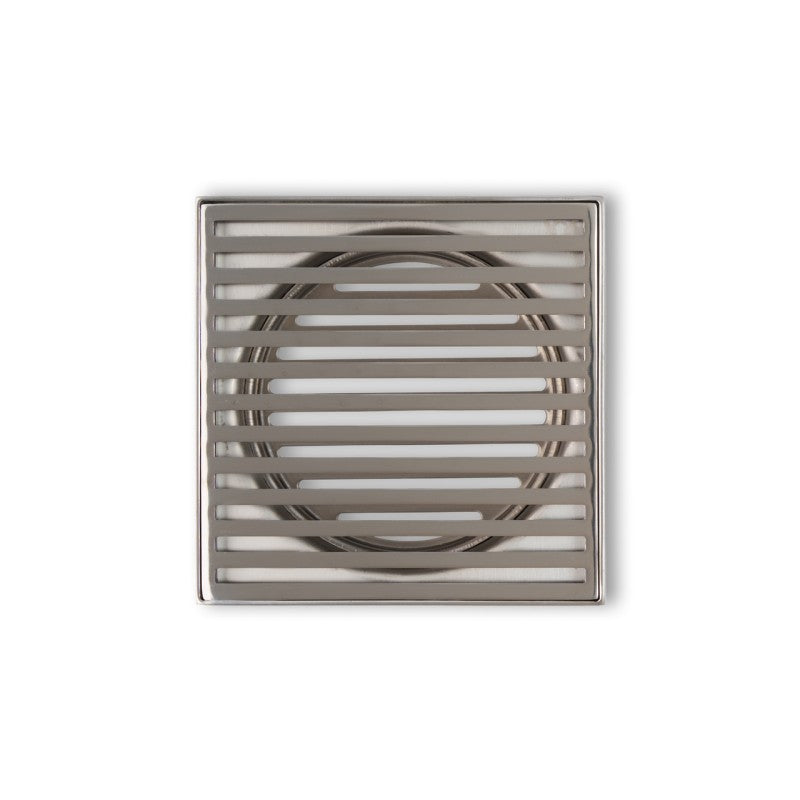 Joemo Mila 110mm x 110mm Square Stainless Steel 316 Linear Floor Grate 90mm Outlet Variant Colour Available
