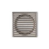 Joemo Mila 110mm x 110mm Square Stainless Steel 316 Linear Floor Grate 90mm Outlet Variant Colour Available