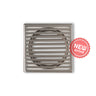 Joemo Mila 110mm x 110mm Square Stainless Steel 316 Linear Floor Grate 90mm Outlet Variant Colour Available
