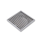 Joemo Mila 110mm x 110mm Square Stainless Steel 316 Linear Floor Grate 90mm Outlet Variant Colour Available