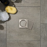 Joemo Mila 110mm x 110mm Square Stainless Steel 316 Linear Floor Grate 90mm Outlet Variant Colour Available