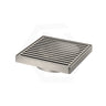 Joemo Mila 110mm x 110mm Square Stainless Steel 316 Linear Floor Grate 90mm Outlet Variant Colour Available