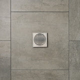 Joemo Mila 110mm x 110mm Square Stainless Steel 316 Linear Floor Grate 90mm Outlet Variant Colour Available