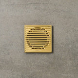 Joemo Mila 110mm x 110mm Square Stainless Steel 316 Linear Floor Grate 90mm Outlet Variant Colour Available