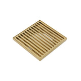 Joemo Mila 110mm x 110mm Square Stainless Steel 316 Linear Floor Grate 90mm Outlet Variant Colour Available