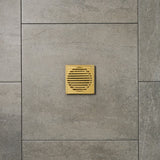 Joemo Mila 110mm x 110mm Square Stainless Steel 316 Linear Floor Grate 90mm Outlet Variant Colour Available