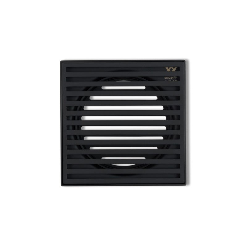 Joemo Mila 110mm x 110mm Square Stainless Steel 316 Linear Floor Grate 90mm Outlet Variant Colour Available