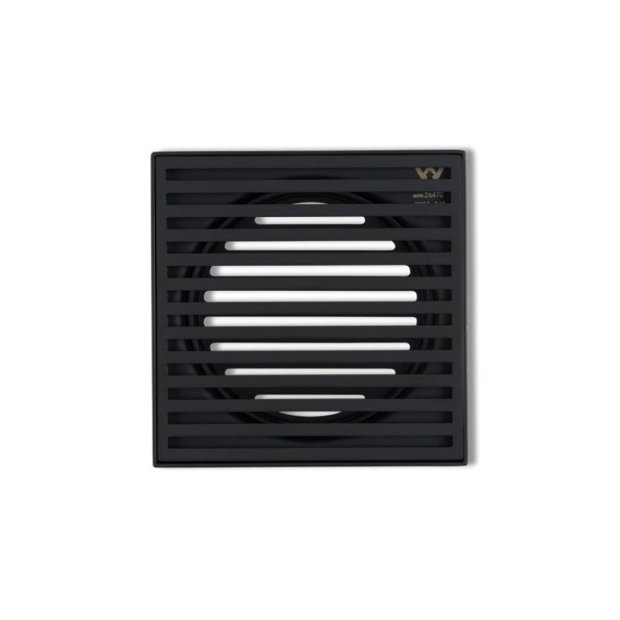 Joemo Mila 110mm x 110mm Square Stainless Steel 316 Linear Floor Grate 90mm Outlet Variant Colour Available