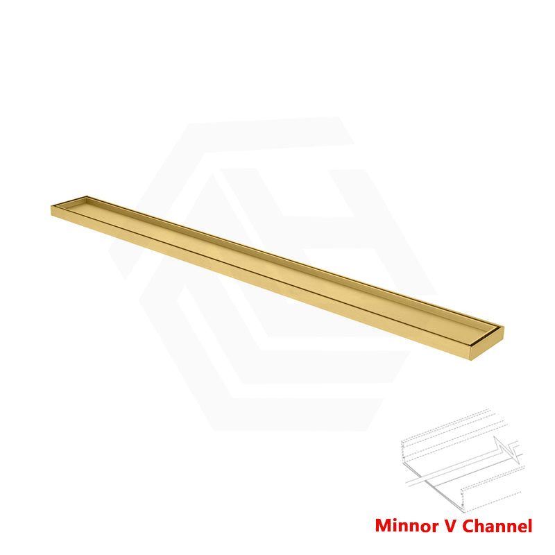 Joemo MILO 100-3000x100x22mm Tile Insert Aluminum Channel Drain Variant Colour Available